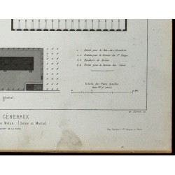 Gravure de 1865 - Entrepôt sur l'île Saint-Étienne de Melun - 5