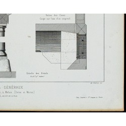 Gravure de 1865 - Entrepôt sur l'île Saint-Étienne de Melun - 5