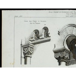 Gravure de 1865 - Grande synagogue de Lyon - 2