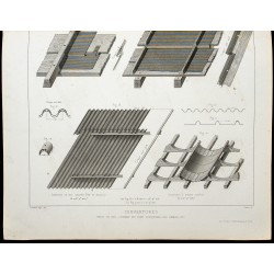 Gravure de 1865 - Couverture en zinc - 3