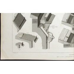 Gravure de 1865 - Couverture en zinc - 4