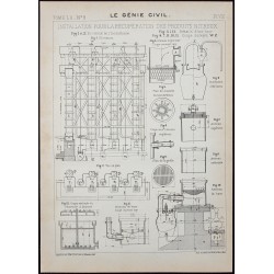 Gravure de 1907 - Récupération des produits nitreux - 1