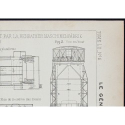 Gravure de 1907 - Élévateur-basculeur pour wagons - 3