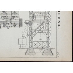 Gravure de 1907 - Élévateur-basculeur pour wagons - 5