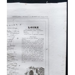 Gravure de 1833 - Département de la Loire - 3