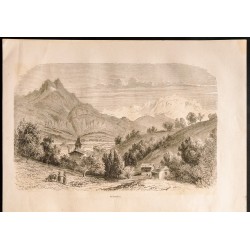 Gravure de 1860 - Sallanges & Chamonix - 2