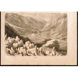 Gravure de 1860 - Sallanges & Chamonix - 3