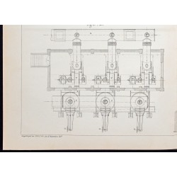 Gravure de 1907 - Refroidissement des hauts fourneaux - 4