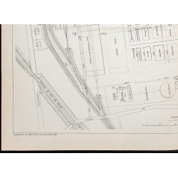 Gravure de 1907 - Usine à gaz de la Société d'Éclairage EFCM - 4