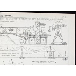 Gravure de 1920 - Manutention du charbon - 3