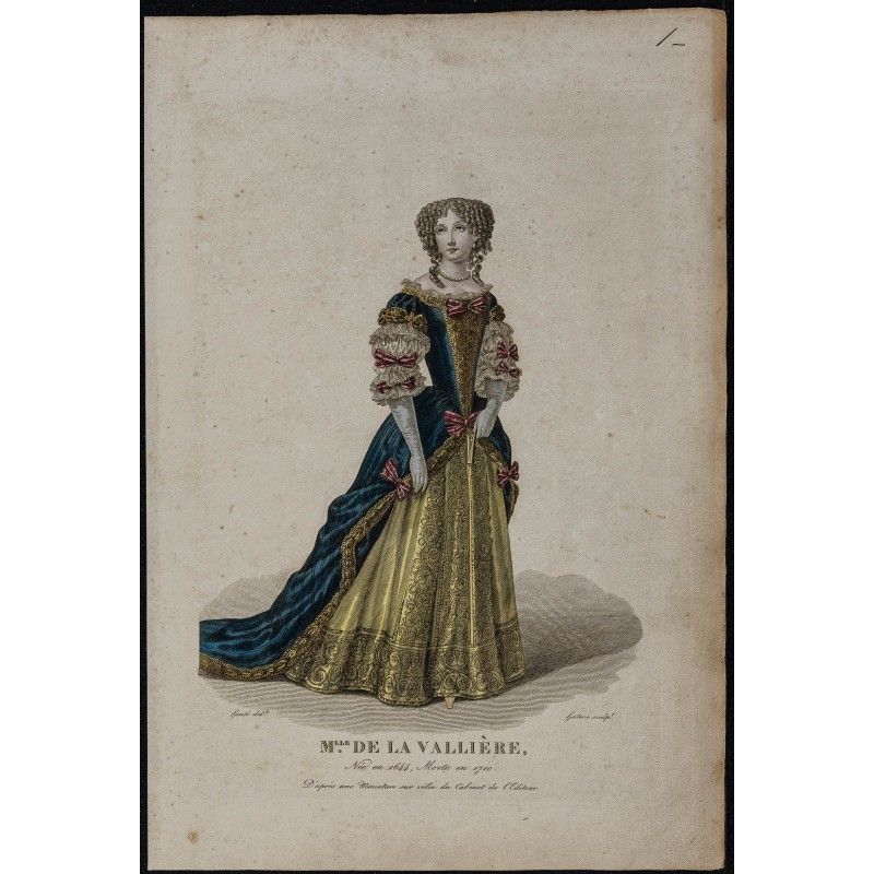 Gravure de 1826 - Louise de La Vallière - 1
