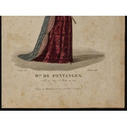 Gravure de 1826 - Duchesse de Fontanges - 3