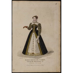 Gravure de 1826 - Marguerite de Valois-Angoulême - 1