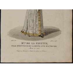 Gravure de 1826 - Madame de La Fayette - 3
