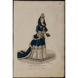 Gravure de 1826 - Madame de Maintenon - 1