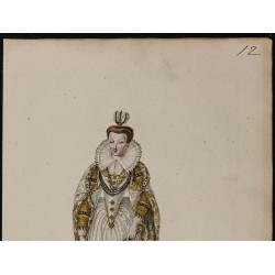 Gravure de 1826 - Marguerite de Lorraine - 2