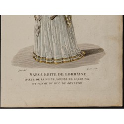 Gravure de 1826 - Marguerite de Lorraine - 3