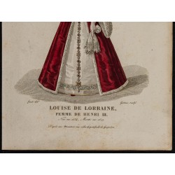 Gravure de 1826 - Louise de Lorraine-Vaudémont - 3
