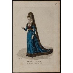 Gravure de 1826 - Agnès Sorel - 1