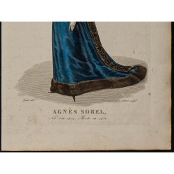 Gravure de 1826 - Agnès Sorel - 3