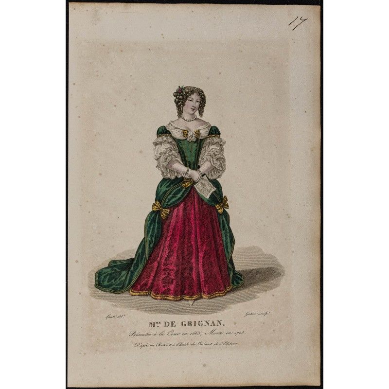 Gravure de 1826 - Françoise de Sévigné - 1