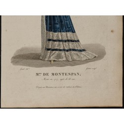 Gravure de 1826 - Madame de Montespan - 3