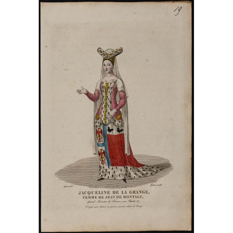 Gravure de 1826 - Jacqueline de la Grange - 1
