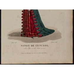 Gravure de 1826 - Ninon de l'Enclos - 3