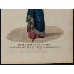 Gravure de 1826 - Marguerite de Flandre - 3