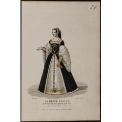 Gravure de 1826 - Claude de France - 1