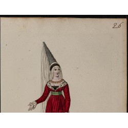 Gravure de 1826 - Euriant femme du comte de Nevers - 2