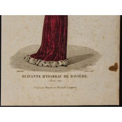 Gravure de 1826 - Suivante d'Isabeau de Bavière - 3