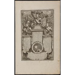 Gravure de 1750 - Portraits de rois de France - 1