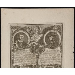 Gravure de 1750 - Portraits de rois de France - 2