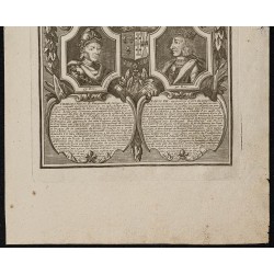 Gravure de 1750 - Portraits de rois de France - 3