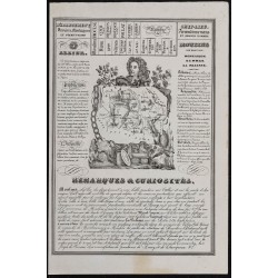 Gravure de 1842 - Allier & Alpes-de-Haute-Provence - 1