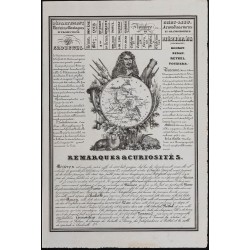Gravure de 1842 - Ardennes & Ariège - 1