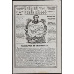 Gravure de 1842 - Aube & Aude - 1
