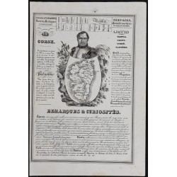 Gravure de 1842 - Corse & Côte d'Or - 1