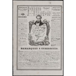 Gravure de 1842 - Dordogne & Doubs - 2