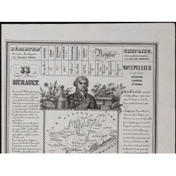 Gravure de 1842 - Hérault & Ille-et-Vilaine - 3