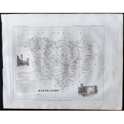 Gravure de 1833 - Département de la Haute-Loire - 1