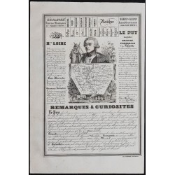 Gravure de 1842 - Loire & Haute-Loire - 2