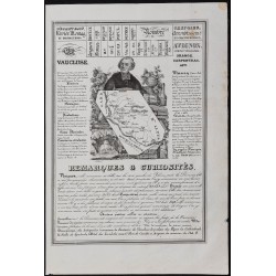 Gravure de 1842 - Vaucluse & Vendée - 1