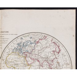 Gravure de 1832 - Mappemonde de Meissas & Michelot - 3