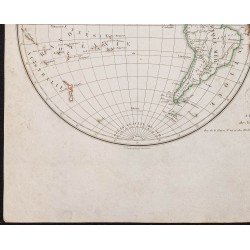 Gravure de 1832 - Mappemonde de Meissas & Michelot - 4