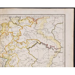 Gravure de 1827 - Carte de l'Europe centrale - 3
