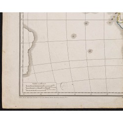 Gravure de 1833 - Fond de carte de l'Afrique - 4