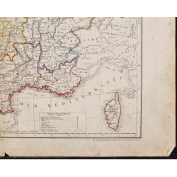 Gravure de 1833 - Carte de la France - 5