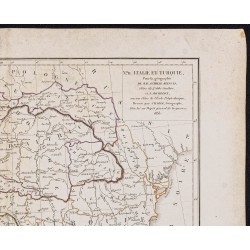 Gravure de 1833 - Carte de l'Italie et Turquie - 3